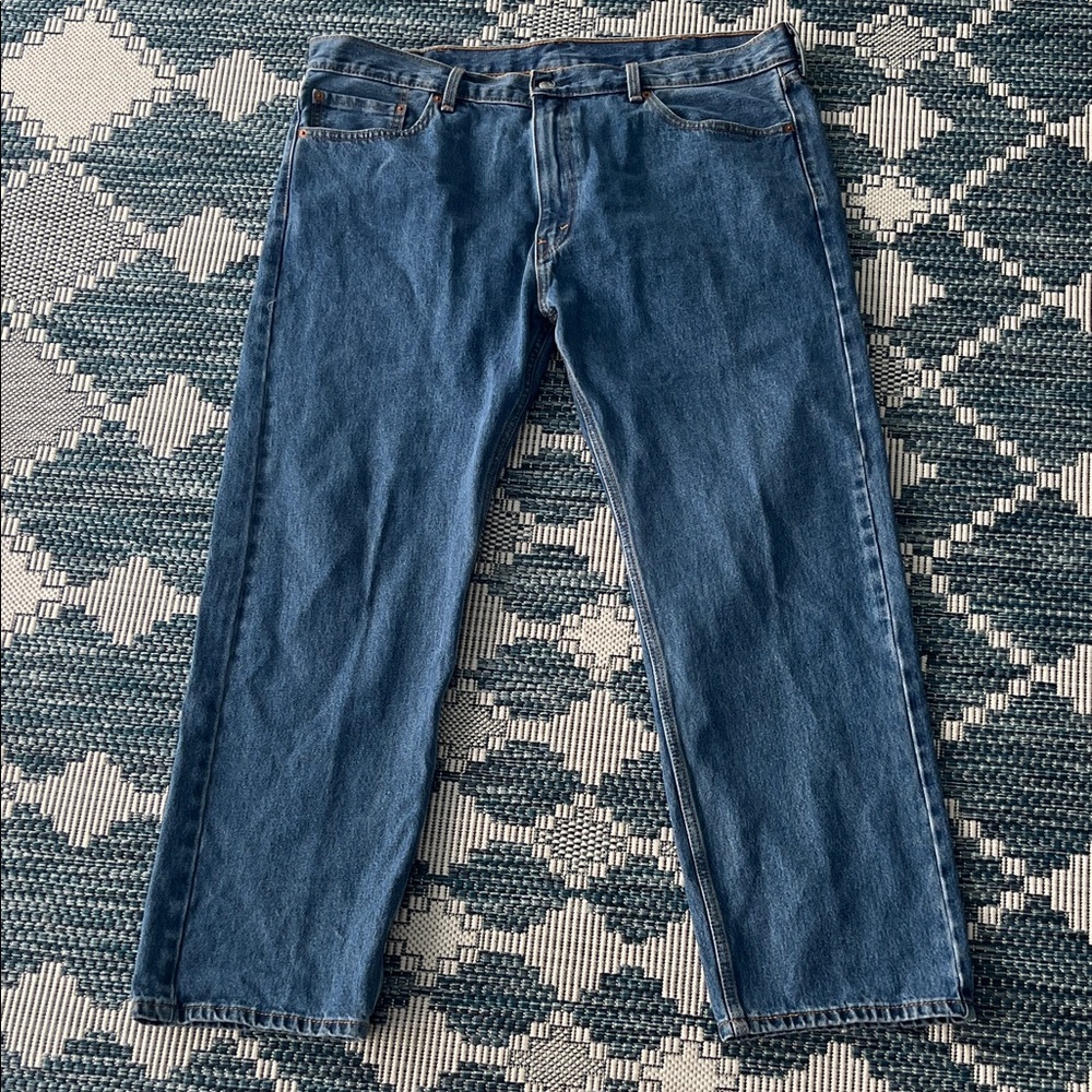 Levi’s 505 Regular Fit Jeans Men’s 42x32 Classic Straight Blue Denim Excellent